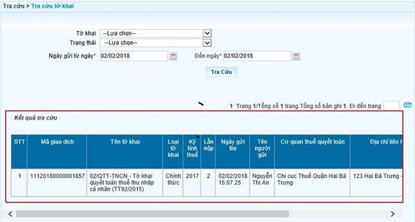 Tra cứu thuế thu nhập cá nhân đã nộp như thế nào?